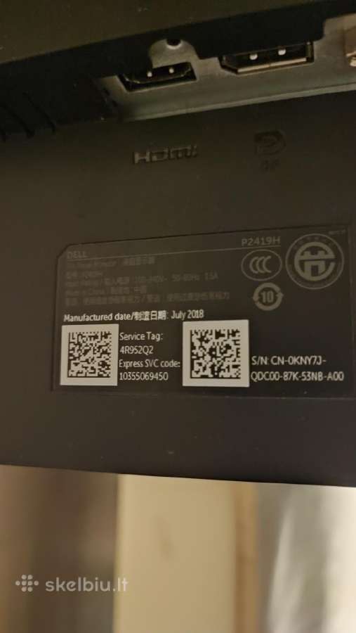 Dell P2419h - nuotraukos Nr. 3