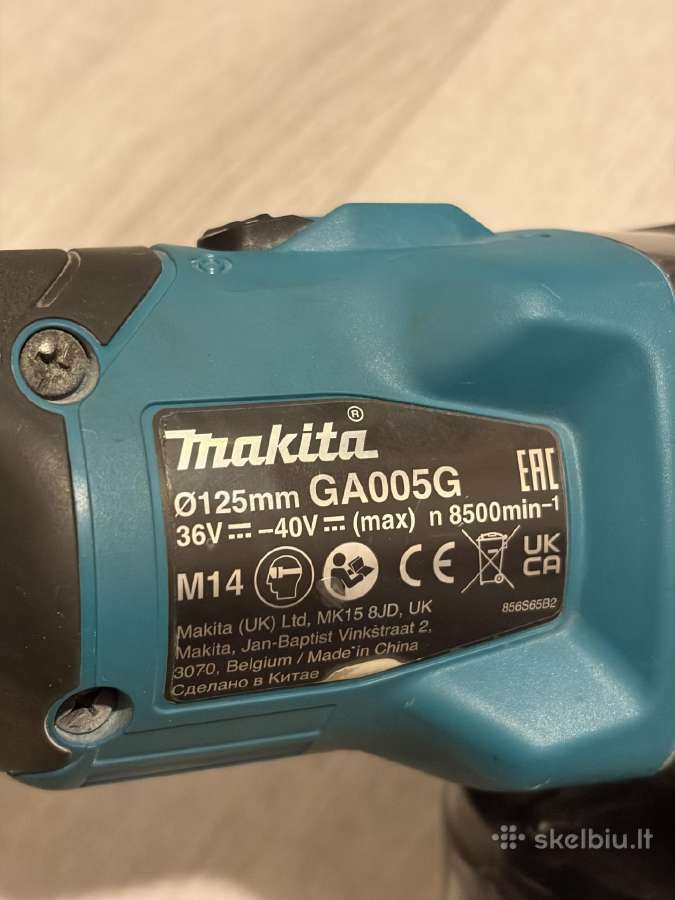 Kampinis šlifuoklis Makita Ga005g - nuotraukos Nr. 4