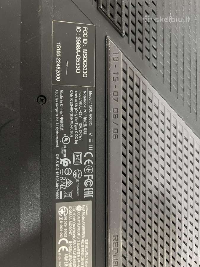 Asus Rog Rtx 3080 16gb / 64gb RAM / 3tb SSD - nuotraukos Nr. 9