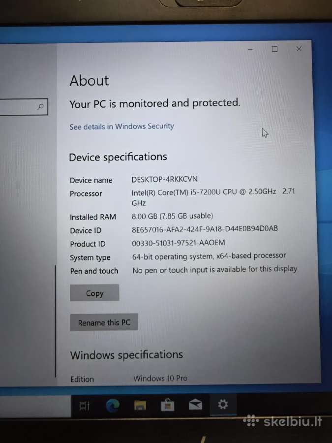Parduodu Hp Elitebook 830 G5 - nuotraukos Nr. 9