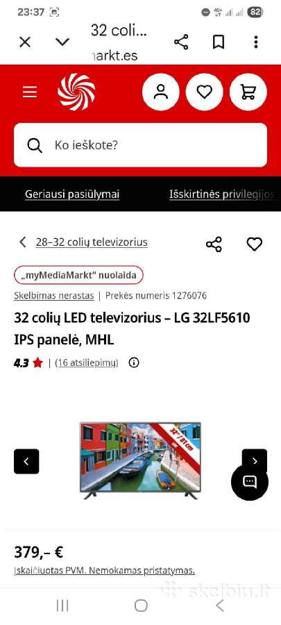 LG 32lh - nuotraukos Nr. 3