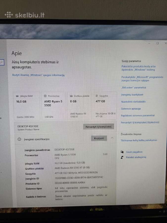 Tvarkinga Ryzen 5 5500 dėžė - nuotraukos Nr. 18