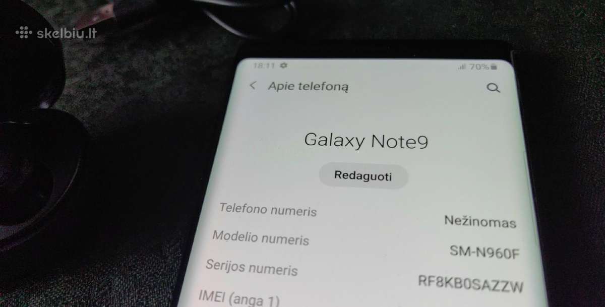 Samsung galaxy Note 9 128gb - nuotraukos Nr. 4
