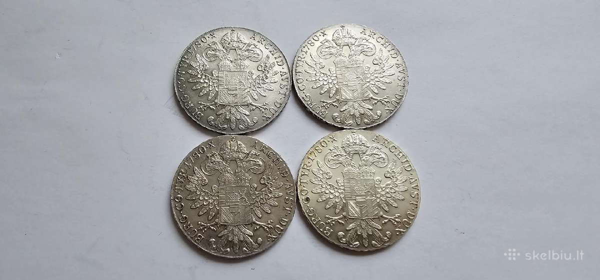 1780 Tereses taleriai 4vnt - nuotraukos Nr. 2