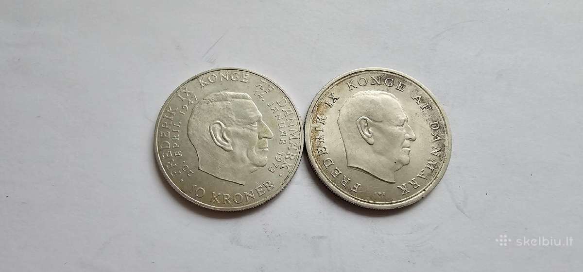 1967-1972 10 kronu Danija Unc - nuotraukos Nr. 2