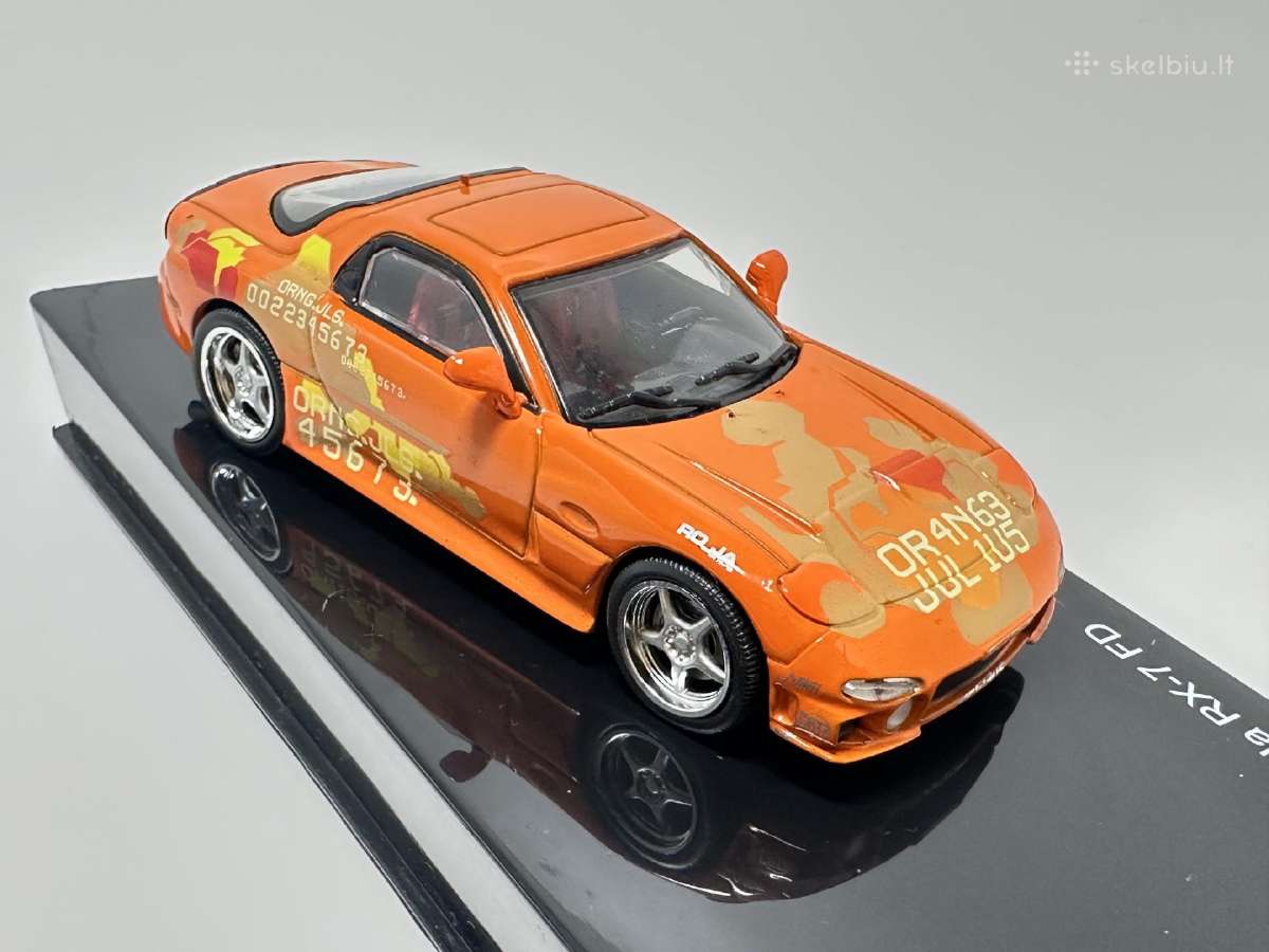 Mazda Rx-7 Fd 1993 Julius oranžinė 1:43 1:43 - nuotraukos Nr. 6