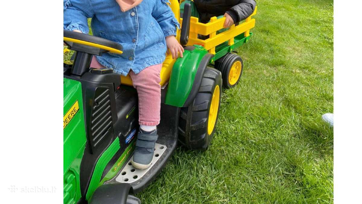 John Deere vaikiškas traktorius su priekaba - nuotraukos Nr. 2