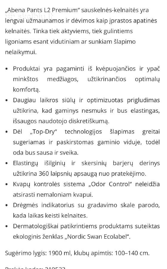 Sauskelnės - kelnaitės - nuotraukos Nr. 4