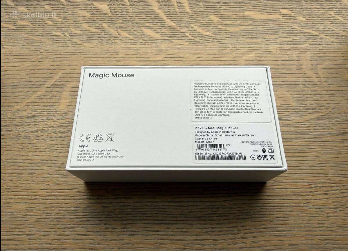 Apple Magic Mouse A1657 - nuotraukos Nr. 6