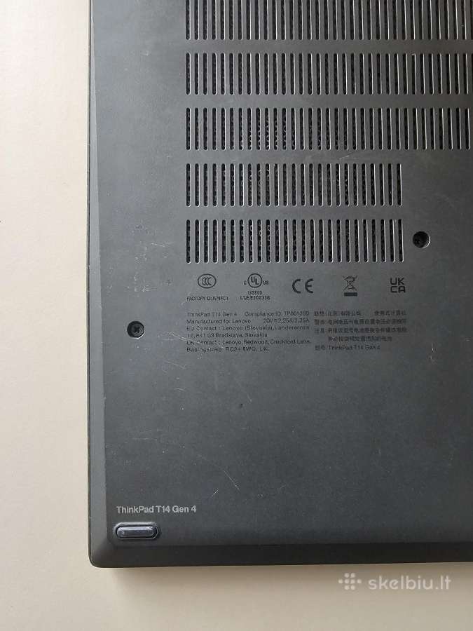 Lenovo Thinkpad T14 gen4 i5-13k,16gb/512gb - nuotraukos Nr. 6