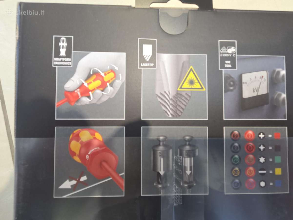 Atsuktuvų rinkinys Wera Big Pack 100/14 Vde - nuotraukos Nr. 3
