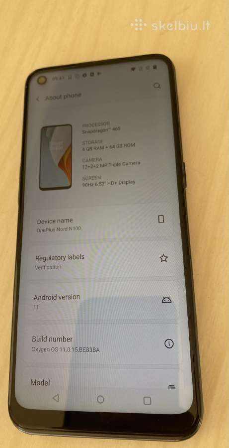 Oneplus Nord N100 - nuotraukos Nr. 3