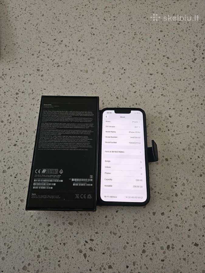Apple iPhone 13 Pro 256gb 100%bat - nuotraukos Nr. 8