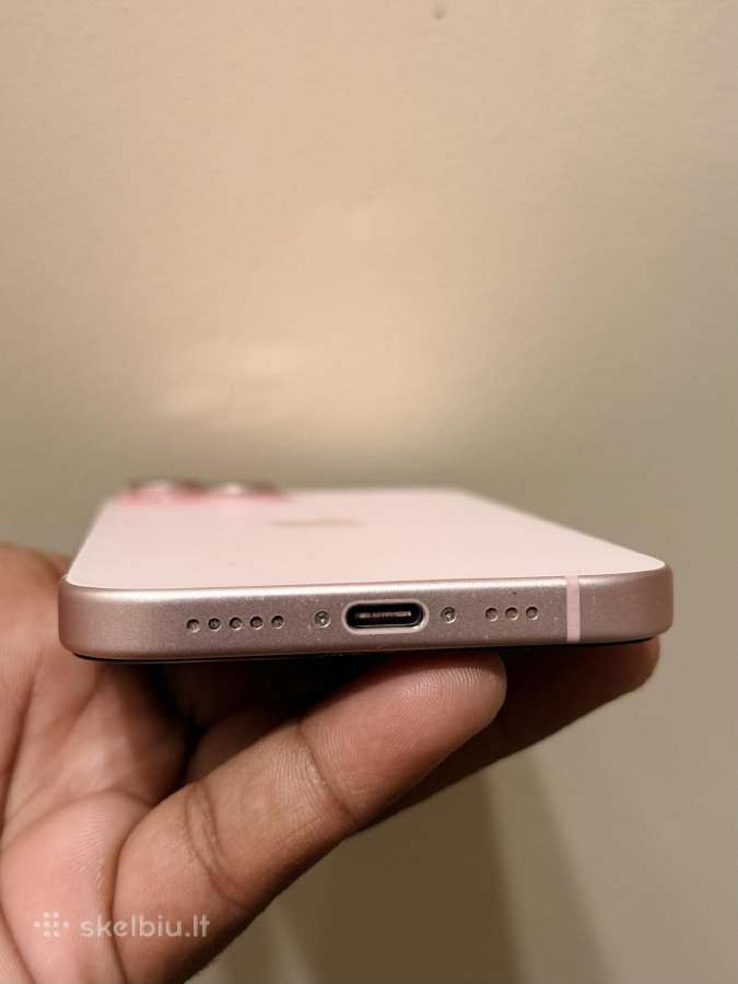 iPhone 15 Pink128gb with Applecare+ till July 2027 - nuotraukos Nr. 4