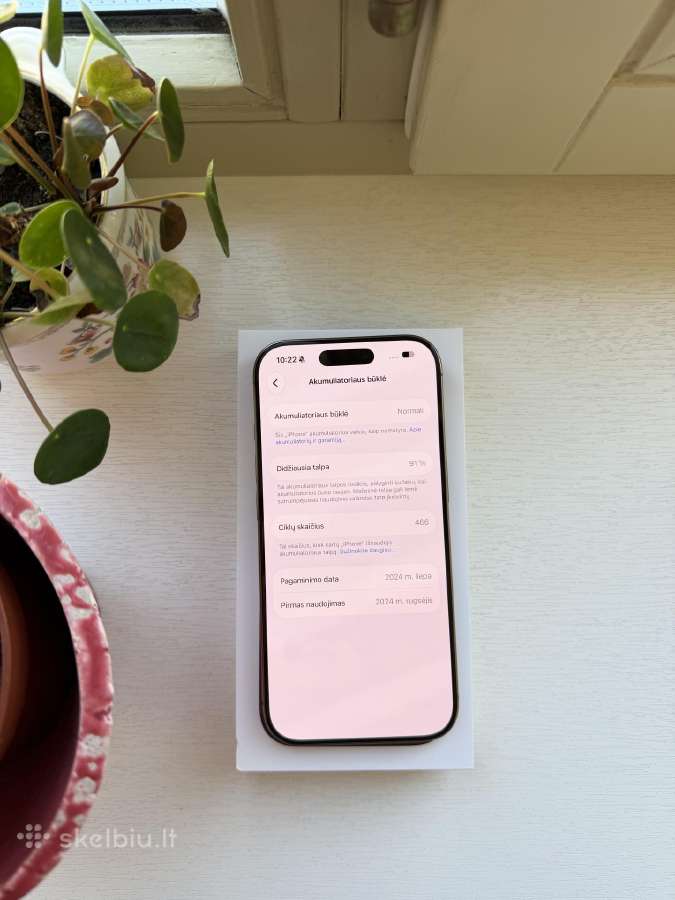 Apple iPhone 16 pro 256gb Geros būklės - nuotraukos Nr. 9