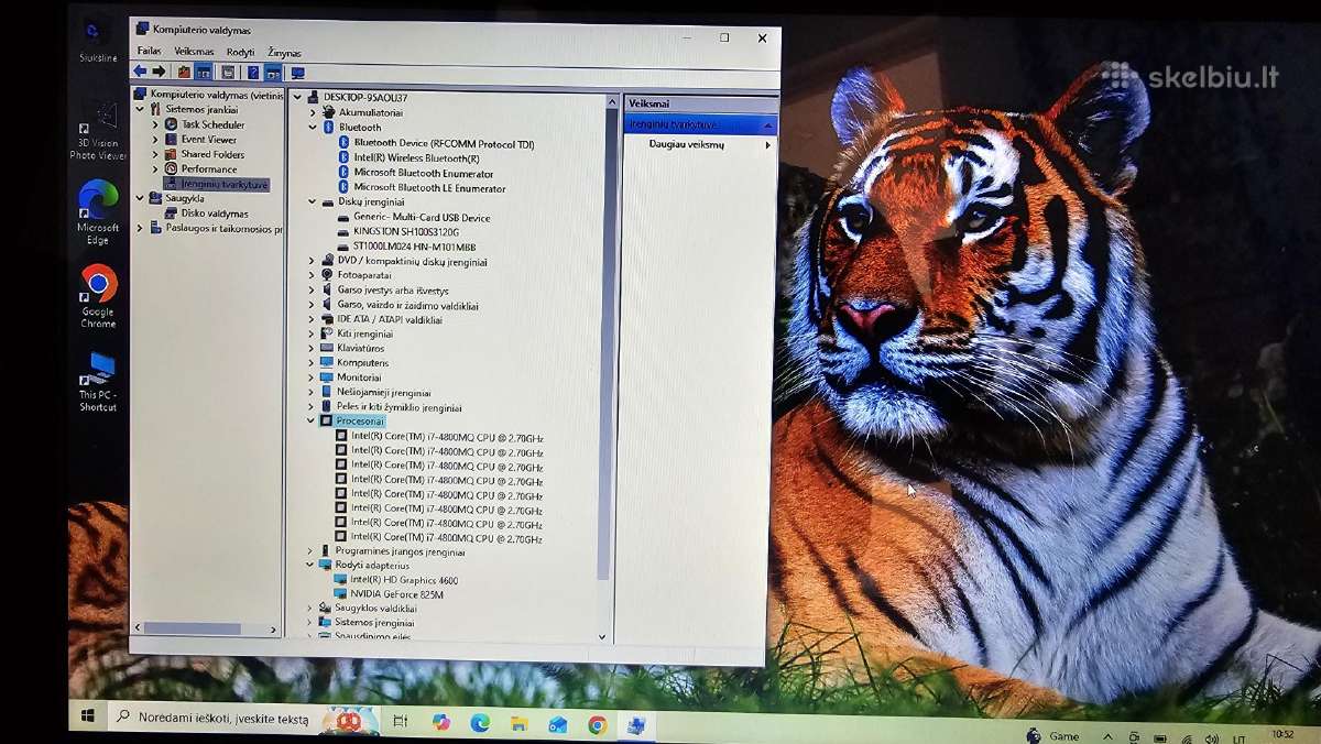 Medion Akoya i7/8gb/120ssd+1000gb/17.3 nvidia - nuotraukos Nr. 8