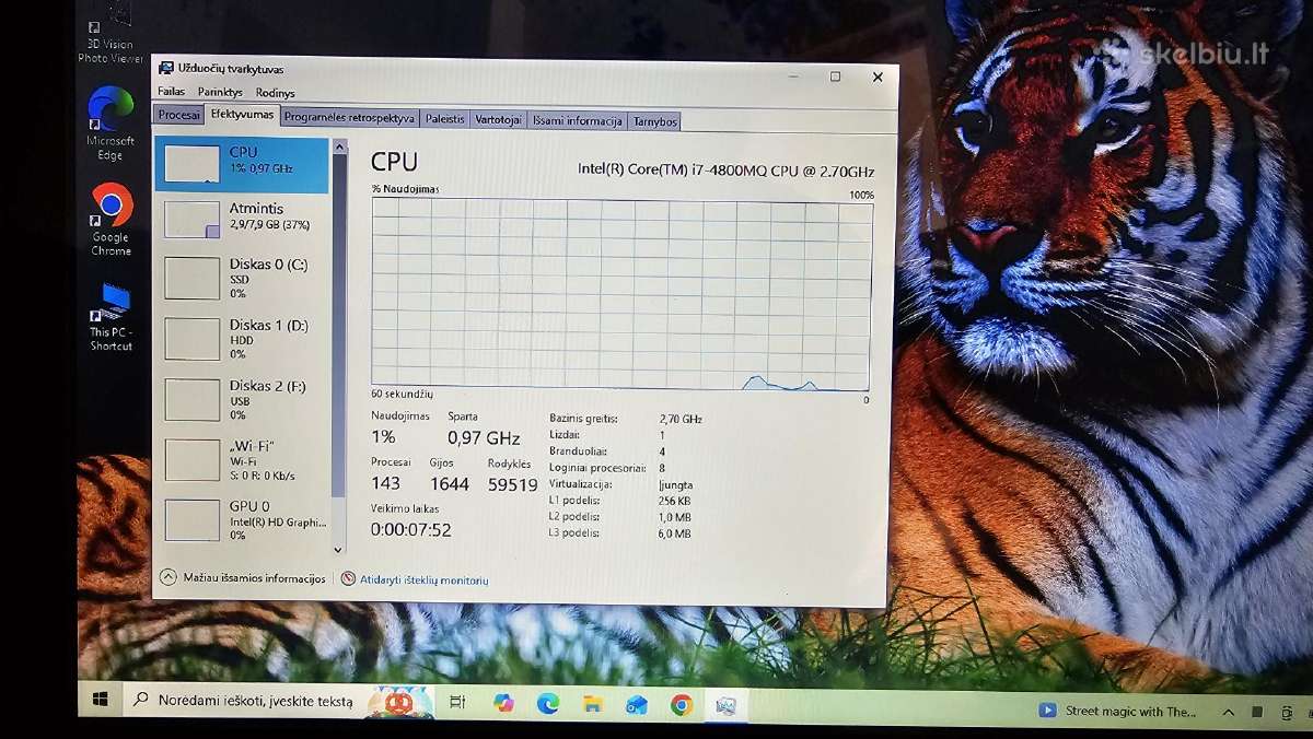 Medion Akoya i7/8gb/120ssd+1000gb/17.3 nvidia - nuotraukos Nr. 9