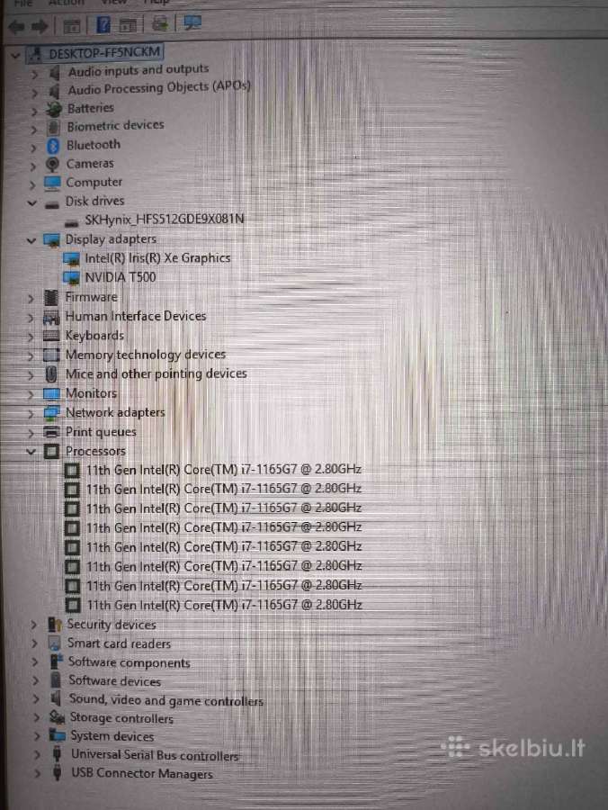 Thinkpad P14s 14.0 Ips i7-1165g7 16gb 512gb SSD - nuotraukos Nr. 5