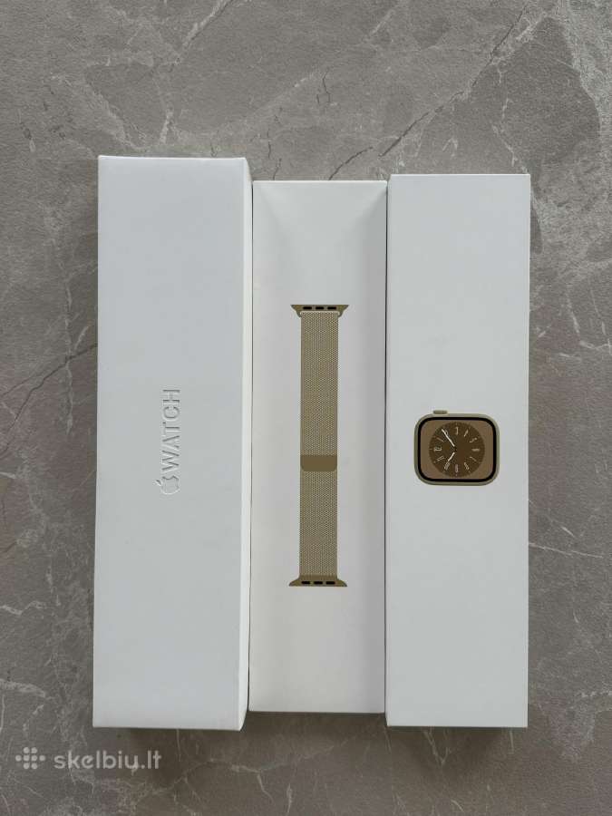 Apple 8 Stainless gold ismanusis laikrodis - nuotraukos Nr. 5