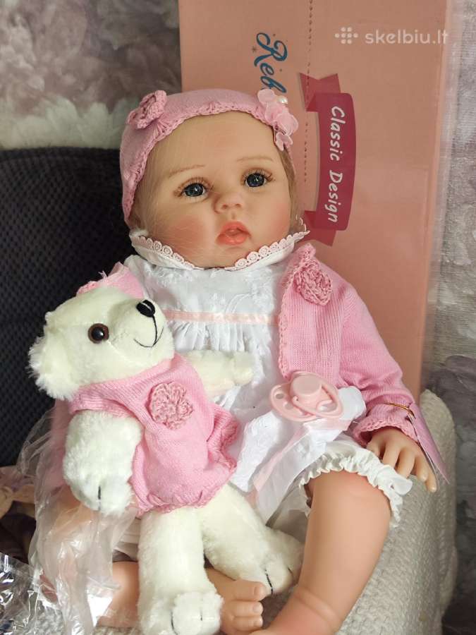 Reborn originali lėlė nauja su priedais - nuotraukos Nr. 19