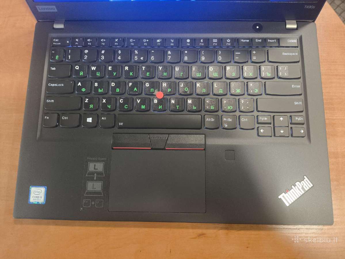 T490s i5-8265u 16gb 256gb 13% Usa Kb+ Ru Lipdukai - nuotraukos Nr. 2