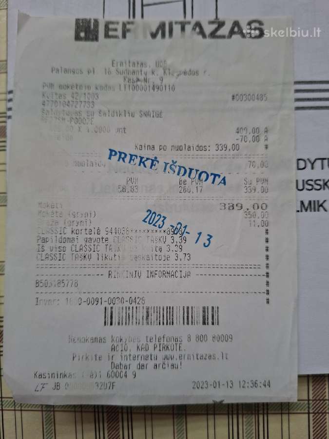 Šaldytuvas 3 metų Snaigė - nuotraukos Nr. 5