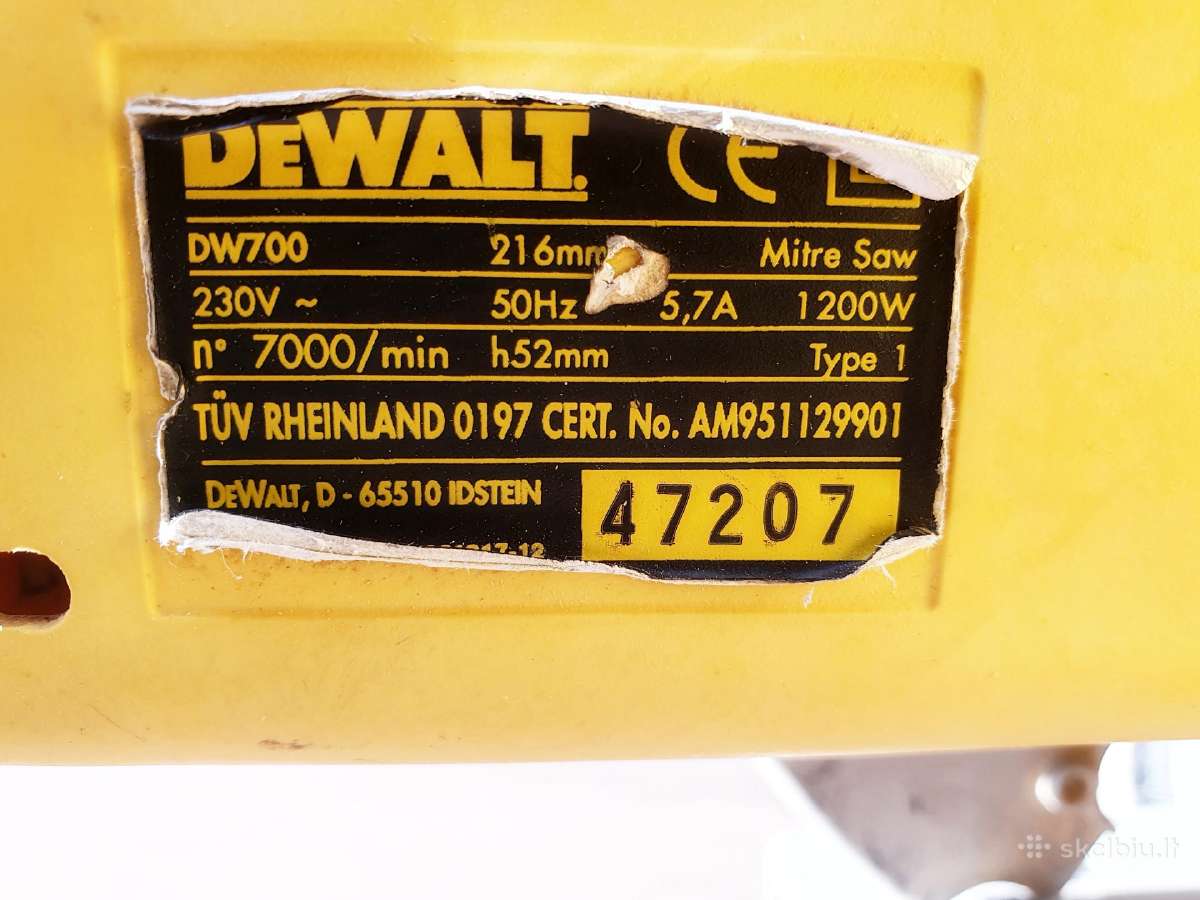 Dewalt skersavimo stakles - nuotraukos Nr. 3