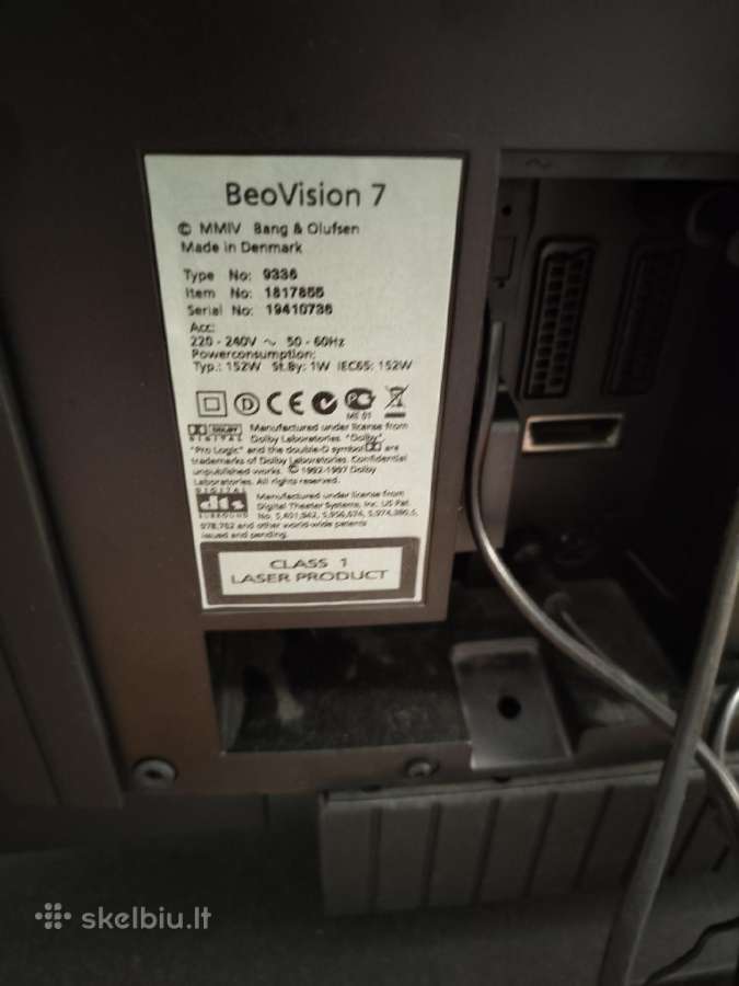 Televizorius Bang & Olufsen Beovision 7 - nuotraukos Nr. 4