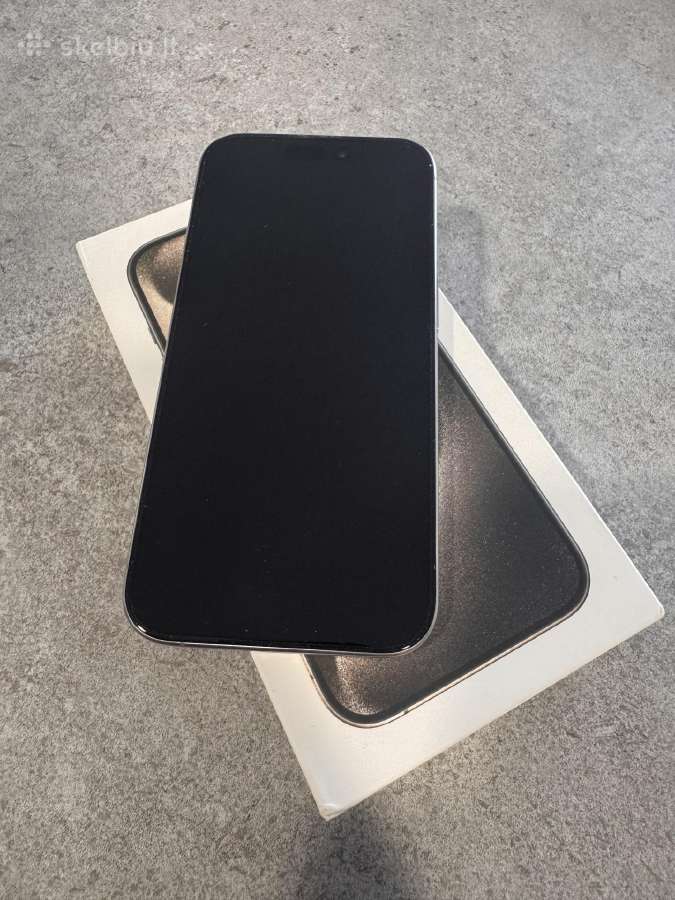 Apple iPhone 15 pro 128gb Natural Titanium - nuotraukos Nr. 2