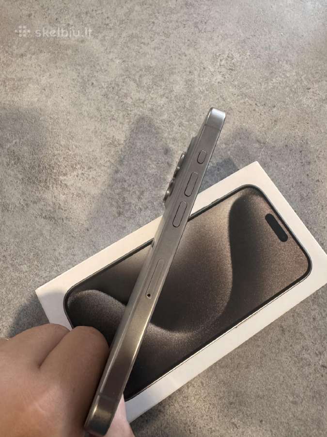 Apple iPhone 15 pro 128gb Natural Titanium - nuotraukos Nr. 3