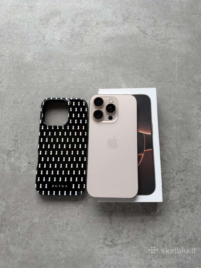 iPhone 16 Pro 128gb Desert Titanium +Burga dovanų - nuotraukos Nr. 2