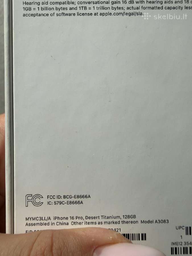 iPhone 16 Pro 128gb Desert Titanium +Burga dovanų - nuotraukos Nr. 6