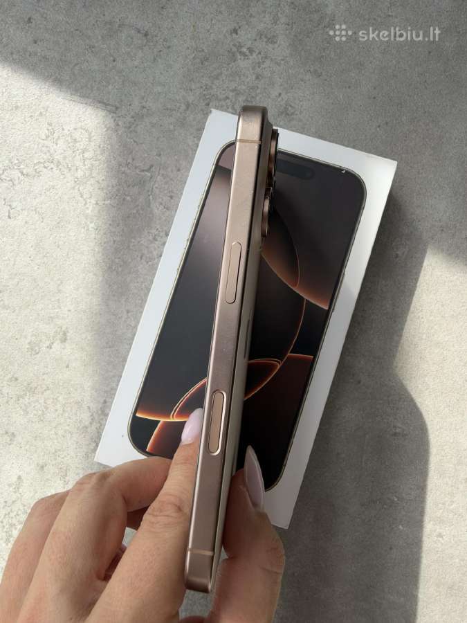 iPhone 16 Pro 128gb Desert Titanium +Burga dovanų - nuotraukos Nr. 7