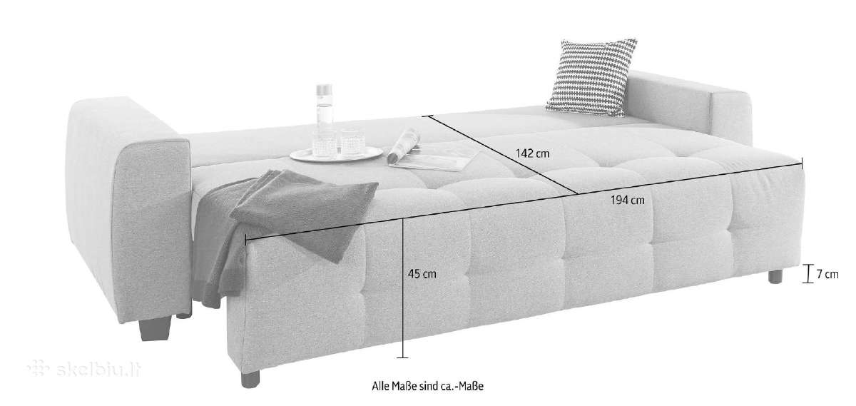 Sofa–lova su dėže patalynei „bella - nuotraukos Nr. 11