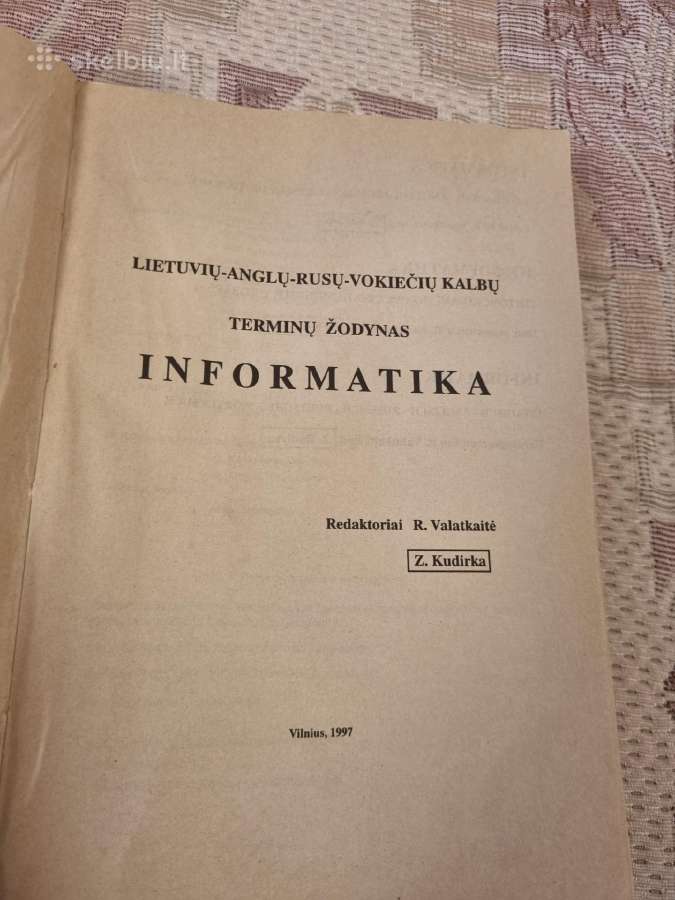 Informatika , Keturkalbis terminų žodynas - nuotraukos Nr. 2