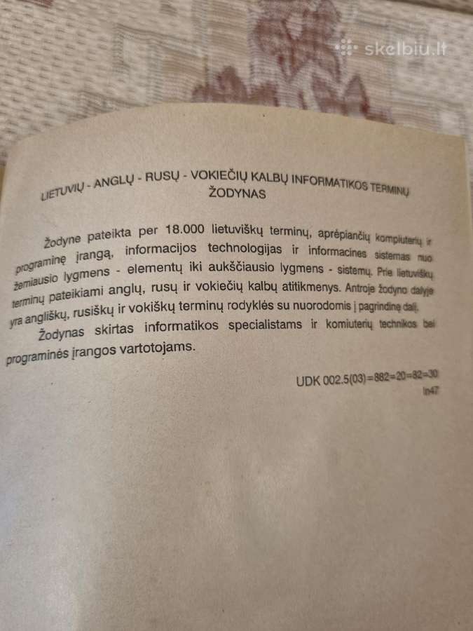 Informatika , Keturkalbis terminų žodynas - nuotraukos Nr. 5