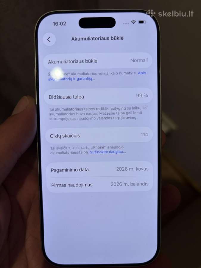 iPhone 17 Pro 256gb Silver (10/10, 99% bat) - nuotraukos Nr. 6