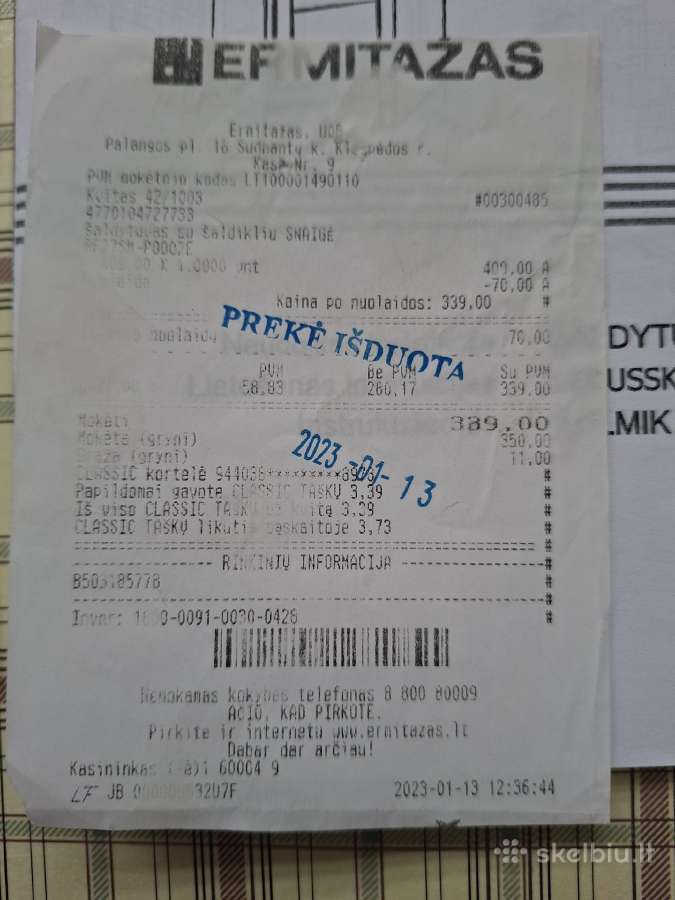 Šaldytuvas 150cm Snaigė - nuotraukos Nr. 5