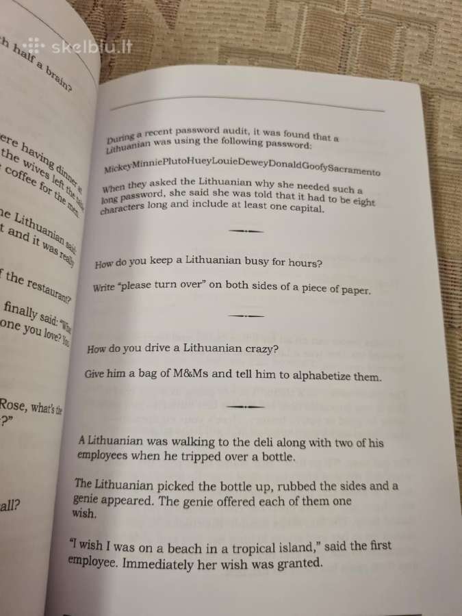 Anglų kalba - Best ever book of Lithuanian Jokes - nuotraukos Nr. 3