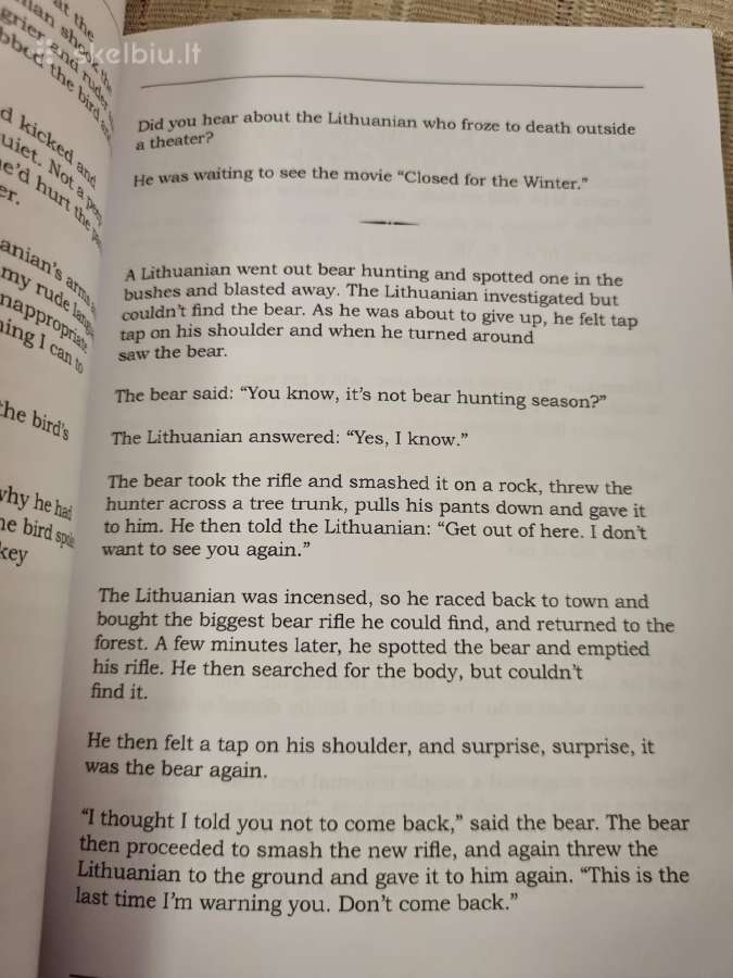 Anglų kalba - Best ever book of Lithuanian Jokes - nuotraukos Nr. 5