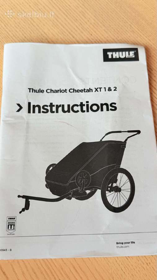Dviračio priekaba/slidės Thule Chariot Cheetahxt2 - nuotraukos Nr. 18
