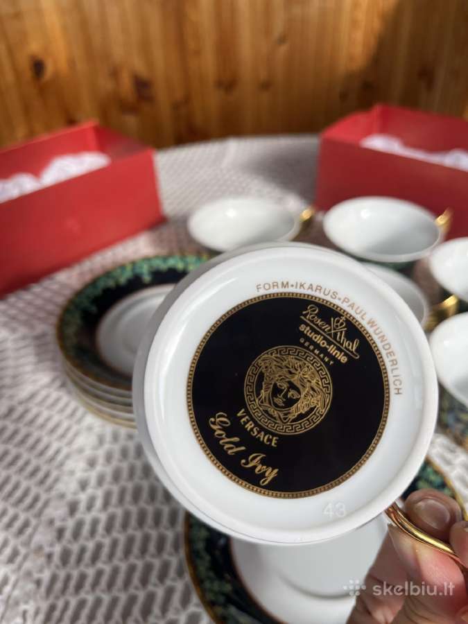 Versace Rosenthal Gold Ivy (1997) Arbatos servizas - nuotraukos Nr. 5