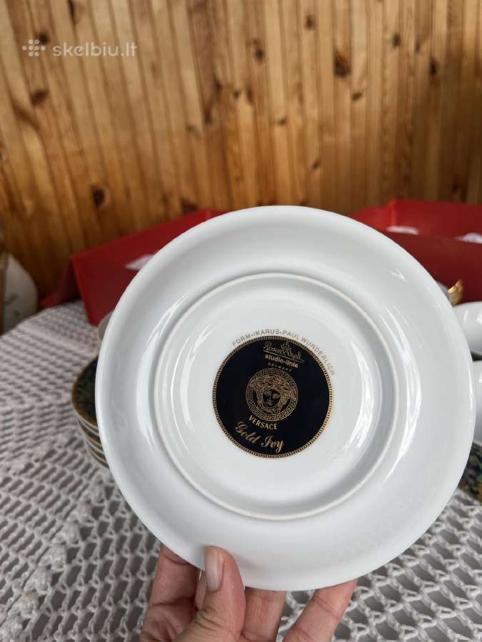 Versace Rosenthal Gold Ivy (1997) Arbatos servizas - nuotraukos Nr. 6