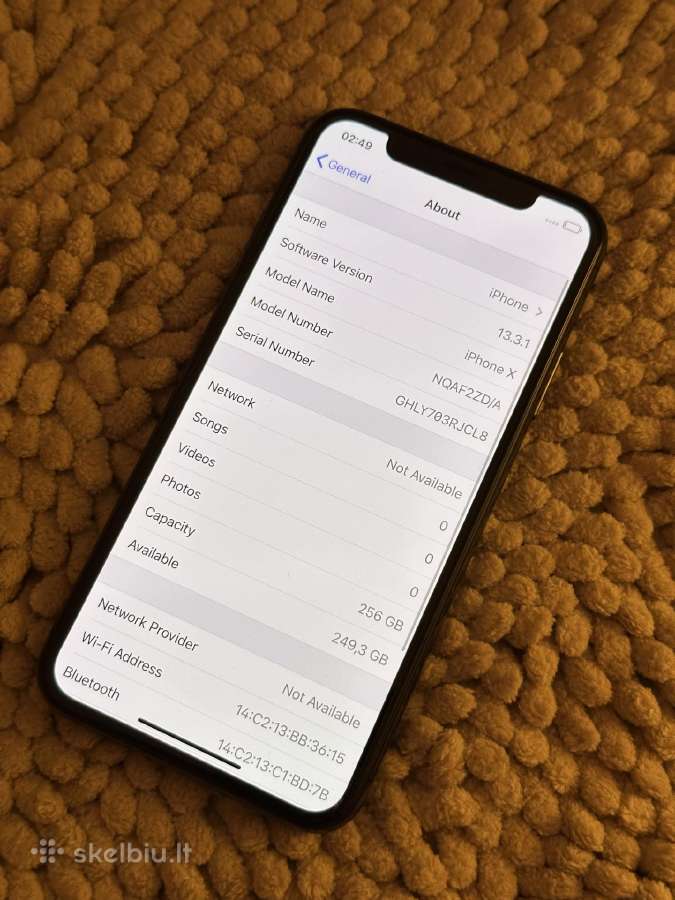 iPhone X 256gb - nuotraukos Nr. 3