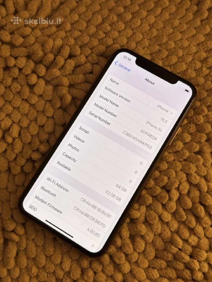 iPhone XS 64gb - nuotraukos Nr. 3
