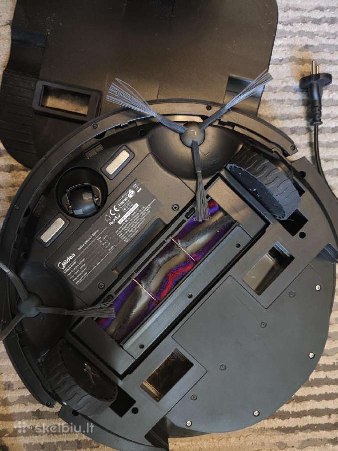Plaunantis siurblys robotas su dulkių išsivalymu - nuotraukos Nr. 2