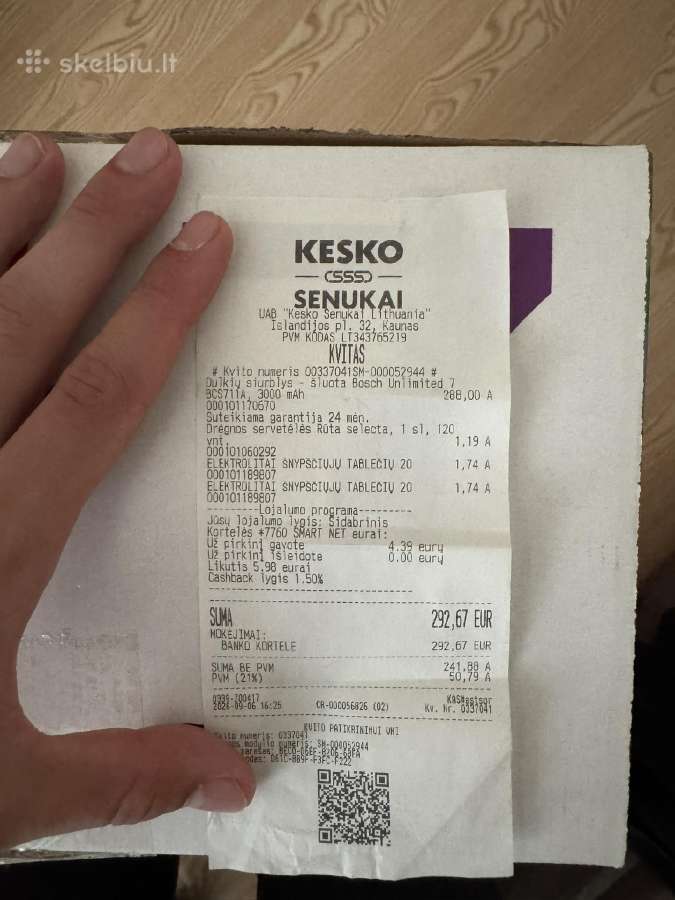 Naujas Bosch Unlimited 7 belaidis dulkių siurblys - nuotraukos Nr. 5
