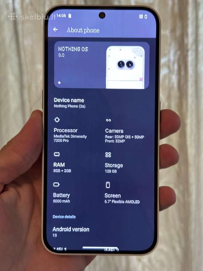 Nothing Phone (2a) 128gb - nuotraukos Nr. 5