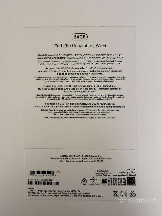 Apple iPad 9th gen - nuotraukos Nr. 12