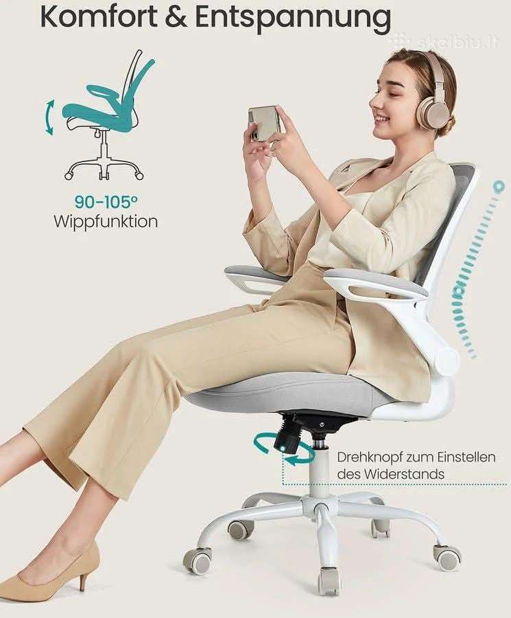 Stilinga ir patogi Songmics ergonominė biuro kėdė - nuotraukos Nr. 3